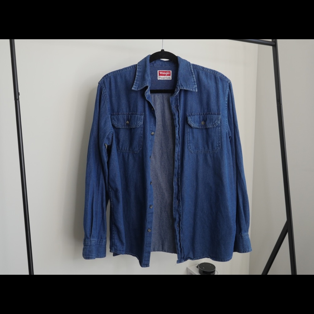 Wrangler Denim Button Up Shirt (M)